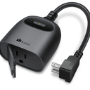 Kasa Outdoor Smart Plug, Smart Home Wi-Fi Outlet Timer, Max Load 15A/1875W, IP64 Weather Resistance, Compatible with Alexa, Google Home & SmartThings, No Hub Required, ETL Certified(KP401)