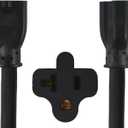 Conntek 15FL520520 NEMA L5-20P to NEMA 5-1520R Adaper Cord, 15 Feet