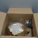 Glass Globe Pendant Light fixtures 1-Lights Black Mid Century Modern Pendant Lights with Amber Hand Blown Glass Shade Ceiling Hanging Lighting for Dining Room Table Kitchen Island