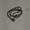 3.5mm to RCA Cable - 3.3FT 2 in 1 Aux Audio Adapter with Nylon Braided Y Splitter - Compatible with iPhone, Smartphones, MP3 Players, Tablets, Speakers, Home Theater