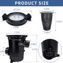 310-6500B Pump Strainer Housing with Lid & Basket Compatible with Waterway Hi-Flo Pumps
