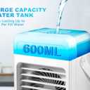 Portable Air Conditioners, Mini Air Conditioner Personal Evaporative Air Cooler with 4 Speeds 7 Colors, 600ML Portable Ac Unit Fan 2 Cool Mist Cooling Fan for Room Office Car
