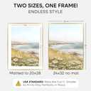 Homeforia 24x32 Poster Frame Gold, High End Metal 24 x 32 Large Picture Frames with Mat 20 by 28 for Photo, 24x32 Gold Frame Matted to 20x28 inch Print, 32x24 Frame, Tempered Glass, Wall Kit, Set of 1