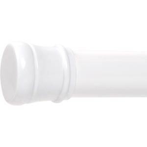 Zenna Home Tension Shower Curtain Rod, White, 27 to 40 Inches  Premium Steel Adjustable Shower Curtain Rod for Bathroom, Easy No Drill Install  Rust Resistant Spring Tension Shower Curtain Bar