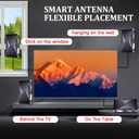2026 Upgraded Indoor TV Antenna, 3900+ Miles Range HD Digital Antenna for Smart TV, Strongest with Amplified Signal Booster Supports 4K 8K 1080p All TVs- 38FT Coaxial Cable for Local Channels