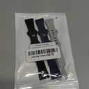 3 Pack Slim Silicone Watch Bands, 18mm Quick Release Band Soft Sport Strap Replacement Wristbands for Women Men (Black, Dark Blue, Grey)