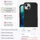 for iPhone 15 Case Heavy Duty Full Body Protective Phone Case Anti-Scratch Shockproof Dropproof Anti-Slip Phone Case Cover for Apple iPhone 15 Tough Rugged Dust Proof Phone Case - Black