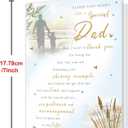 4 x Fathers Day Card Gift for Dad, Father's Day Card for Dad from Daughter, Son, Kids, Fathers Day Card for Papa, Fathers Day Decorations