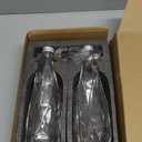 Olive Oil Dispenser Bottle for Kitchen, 11.8 oz/ 350 ml Cooking Dispenser, Vinegar Dispenser Bottle Set, Glass Oil Container with Pourer Spouts, Labels, Caps, Funnel, Diamond-Shaped (2 Pack, Silver)