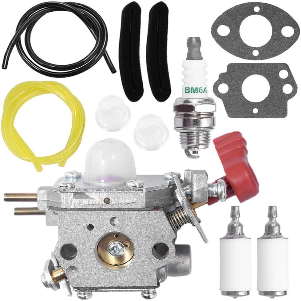 Anxingo 753-06288 Carburetor for TroyBilt TB35EC TB2044XP TB2040XP TB2MB TB430 Murray M25B M2560 MS2550 MS2560 M25B Remington RM430 Leaf Blower Craftsman 316791020 316795860 Replaces Zama C1U-P27 Carb