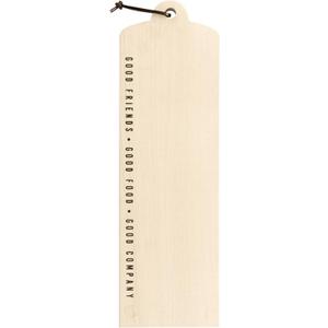 Santa Barbara Design Studio Charcuterie Boards Rectangular Beechwood Wood Serving Tray for Cheese, Meat, and Fruit, 24" x 7.25", Good Company