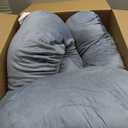 Chilling Home Pregnancy Pillows - U Shaped Maternity Pillow for Pregnant Women with Velvet Removable Cover - 55 inch Pregnancy Pillows for Sleeping - Body Pillows for Adults Full Support - Grey