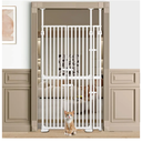 71" Extra Tall Cat Gate, Fits 30.31-39.27" Wide Opening, Auto Close Cat Safety Gate, 1.34" Extra Narrow Gap, No Drilling Pressure Mount Design, Innovation Double Opening Pet Gate