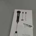 Rechargeable Milk Frother Handheld with 3 Detachable Stainless Steel Whisks, 3 Speed Adjustable Electric Whisk Foam Maker, Handheld Drink Mixer, Frother Wand for Coffee, with Storage and Charging Base