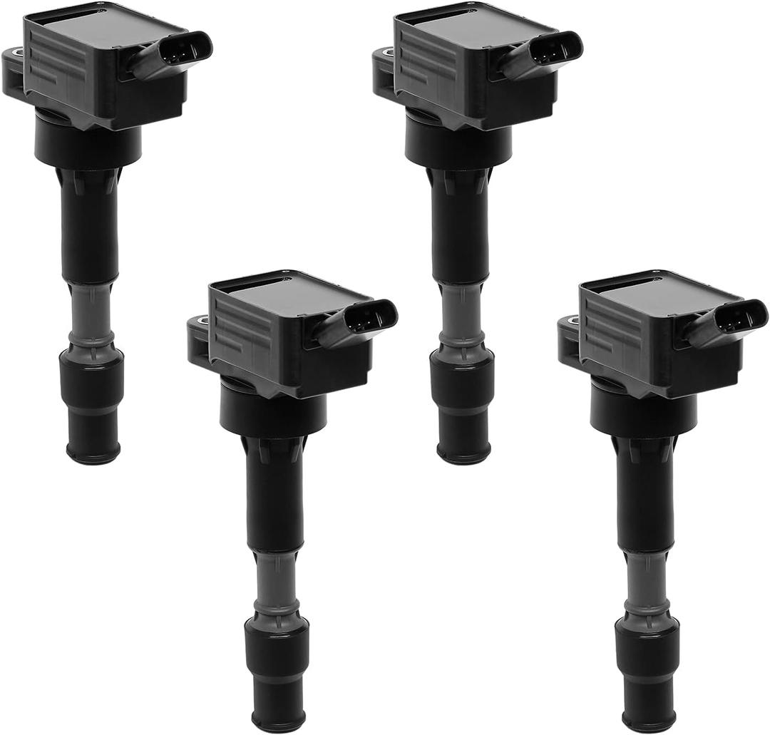 Ignition Coil Pack Set of 4Pcs Compatible with Hyundai Elantra Sonata Kona Kia Forte Optima 2.0L & More Replaces# 27300-2E601, UF816