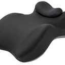 Ergonomic Bed Rest Pillow,Multi-Functional Comfort Cushion Bed Lounge Pillow for Adults, Multi-Use Comfy Pillow for Belly Sleeping, Reading, Phone Use, Back Support, and Intimate Moments, Black