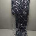 S.L. Fashions Women's Plus Size Long Sleeveless Gown with Bolero Cascade Jacket, Mother of The Bride Dress, Navy, 16W