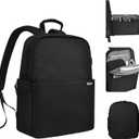 CADeN Camera Backpack Bag with 15.6" Laptop Compartment USB Charging Port, Waterproof Camera Case for DSLR Mirrorless SLR Cameras, Compatible for Sony Canon Nikon Camera and Lens Tripod Accessories (Large, 2.0 Black)