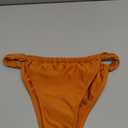ZAFUL Women's Thong Bikini Bottom Low Waisted High Cut Cheeky Bathing Suit Bottoms with Adjustable Coverage (Small)