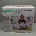Ingenuity Baby Base 2-in-1 Booster Feeding and Floor Seat with Self-Storing Tray - Peony