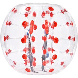 VEVOR Inflatable Bumper Ball, 4FT/5FT Body Sumo Zorb Balls for Teen, 0.8mm Thick PVC Human Hamster Bubble Balls for Outdoor Team Gaming Play, Bumper Bopper Toys for Garden, Yard, Park