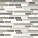 Eclipse Wall Glass Mosaic 12" x 14", (10-Pack, 10 SF),Eternity (Grey)