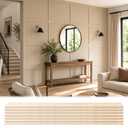 Paulownia Wood Wall Panel Board Batten Panel Kit 7.87ft x 3.94 ft
DIY Paintable, Shiplap Wall Paneling Kit, Wood Wainscoting Panels, for Interior Living Room Bedroom Home Decor