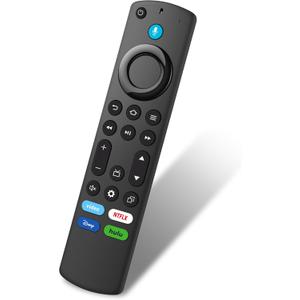 Replacement Voice Remote Control for All Fire Series, Smart TV Cube(1st / 2nd / 3rd Gen), Fit for Stick 4K Max/4K (1st/2nd Gen), Stick (2nd/3rd Gen)/TV Lite, for Insignia/Toshiba/Pioneer Smart TV