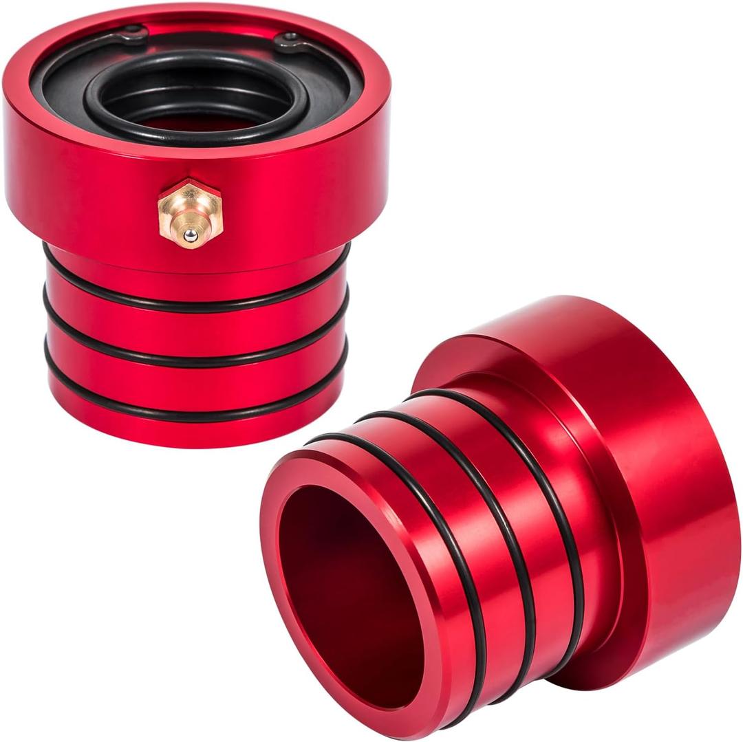 MG21103 Dana 30/ 44 Front Axle Tube Seal Pair Fit For Jeep Cherokee 1984-2001 / Grand Cherokee 1984-2001 / TJ 1997-2006 / Wrangler 1987-2018 (Except 1996) (2PCS Red)