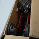 Drive Medical Nitro Sprint Foldable Rollator Walker with Seat - Lightweight Support - Large Wheels - Compact Folding Design - Adjustable Comfort - Standard Size - Red