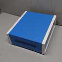 Zulkit Junction Box Blue Metal Project Box DIY Electric Enclosure Case Preventive Case Electrical Box 12.2 x 11.2 x 4.5 inch