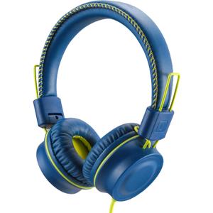 POWMEE M2 Kids Headphones Wired Headphone for Kids,Foldable Adjustable Stereo Tangle-Free,3.5MM Jack Wire Cord On-Ear Headphone for Children/Teens/Girls/School/Kindle/Airplane/Plane/ (Blue)
