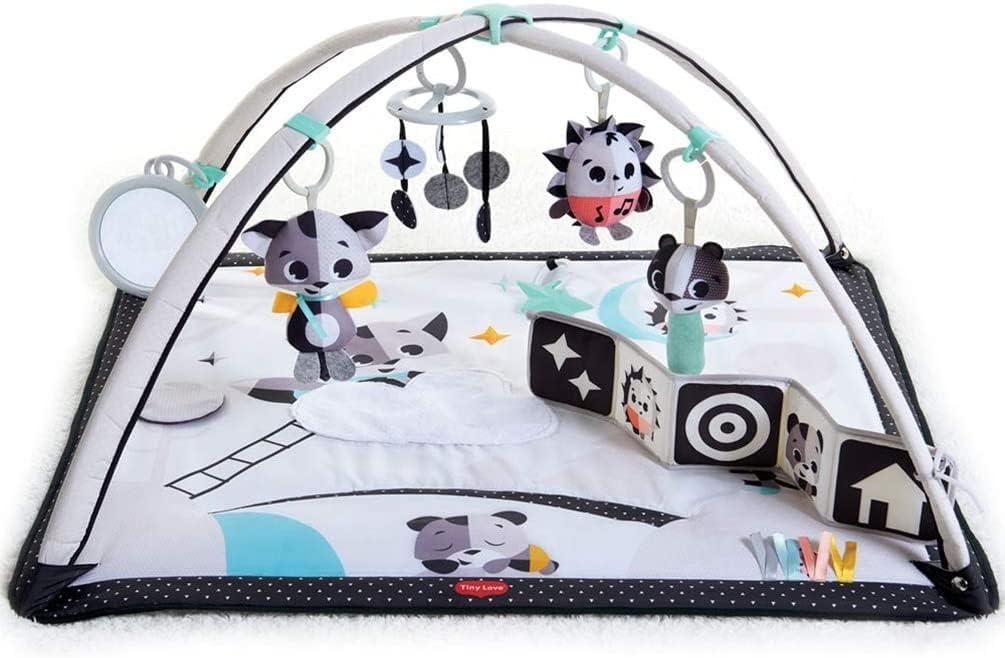 Tiny Love Black and White Gymini, Baby Play Mat with Modern Design, 0m +, 93 x 85 x 49 cm,
