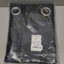 NICETOWN Pitch Black Solid Thermal Insulated Grommet Blackout Curtains/Drapes for Bedroom Window (2 Panels, 42 inches Wide by 63 inches Long, Black)