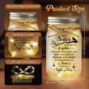 SteadStyle Memorial Gifts for Loss of Sister,Memorial Mason Jar Night Light, Red Cardinal Gift, Loss of Sister Sympathy Gifts, in Memory of Sister Gift, Memory Jar, Memory Lamps