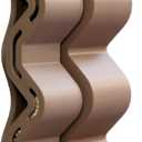 AA & AAA Battery Chute Combo, Wall Mount Battery Organizer/Dispenser - Brown