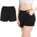 Incontinence Underwear for Women Washable - Womens Leak Proof Underwear Reusable Incontinence Underwear for Women Bladder Control Incontinence Overnight Sleep Shorts Boyshort Black-Medium