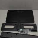 5Rcom Universal Swivel TV Stand for 27-60 inch Curved/Flat Screen TVs, Table Top TV Base Replacement Holds up to 88 lbs, Height Adjustable TV Stand Mount with Tempered Glass Base, MAX VESA 400x400mm