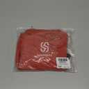 SUUKSESS Women Sexy Mesh Sheer Sleeveless Crop Tank Tops Double Lined Fitted Mock Turtle Neck Ruched Going Out Tops(Orange Red,XS)