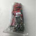 Hotop 6 Pcs Christmas Artificial Poinsettias Florals 19.6 Inch Large Christmas Poinsettia Decorations Red Green Christmas Flower Picks Stem for Christmas Tree Ornament Wreath DIY Xmas Party Decor