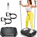 Vibration Plate Exercise Machine,Vibrating Platform for Lymphatic Drainage with 250 Speeds,450 lbs Weight Capacity,Vibrated Plates for Weight Loss,Full Body Workout Equipment for Fitness at Home (Medium)