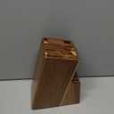 Kitchen knife holder elegant & sturdy (15 slots). Universal knife block with slots for knives, scissor and sharpenner. Knife Block without Knives. Kitchen knife holders for counter top. (Acacia)