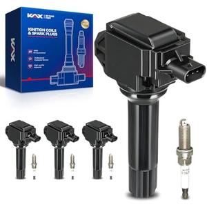 OEM Performance Set of 4 UF710 Ignition Coils & Double Iridium Spark Plug Fits for 2014-16 Forester 2.5L 2013-14 Outback 2.5L 2013-14 XV Crosstrek 2013-14 Impreza 2.0L 2013-14 Legacy 2.5L 2015 Impreza