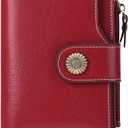 FALAN MULE Small Wallet for Women Leather Bifold Compact Small Womens Wallet with RFID Blocking