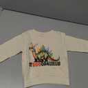 Douhoow Toddler Boy Easter Outfits Baby Boy Sweatshirts For The Chicks Seggosaurus T-shirt Tops (Beige, 6-12 Months)