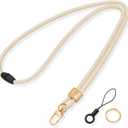 Fishent Lanyard, Cute Neck Lanyards for Keys ID Badges Holder, Keychain Key Teacher Lanyard with Safety Breakaway Buckle for Women Men, Starlight