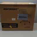 Convertible Base Criss Cross Chair with Pocket Springs & Thicker and Wider Cushions, Armless Legged Office Chair Relieves Back Pain, Swivel Vanity Chair for Living Room/Office, Orange