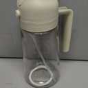  TPTAWAA Auto-Open Glass Oil Dispenser - 2-in-1 Spray & Pour, Large Capacity, Leak-Proof Design for Kitchen (New Model) (Green 470ml)