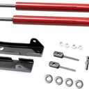 TSUBASA Lift Supports for Toyota Tacoma N300 2016-2023 Front Bonnet Hood Modify Carbon Fiber Gas Charged Shock Dampers Spring Struts Bar (2 PCS) (Red Carbon Fiber)