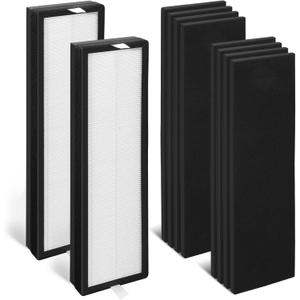 2+8 Set HFD300 Filter Replacement-Compatible with Honeywell Air Genius 3,4,5,6 Series Air Cleaner Purifier,Part#HFD300,HFD310,HFD360,HFD314,HFD323CV1,HFD320 Replacement Filter.